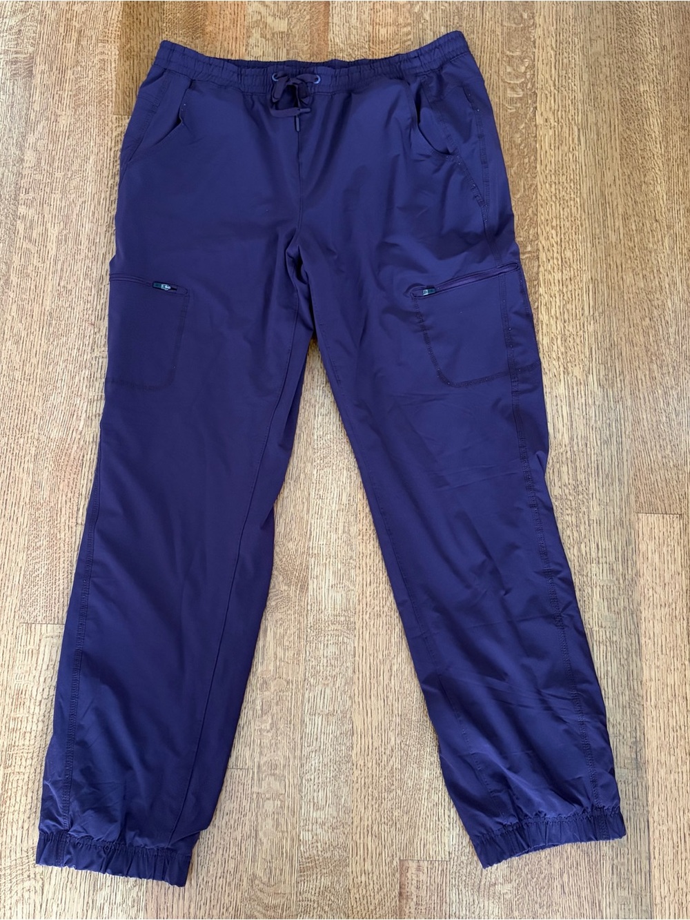 Eddie Bauer Women’s Fleece Lined Jogger Pants Purple Plum Size 12 Warm Winter